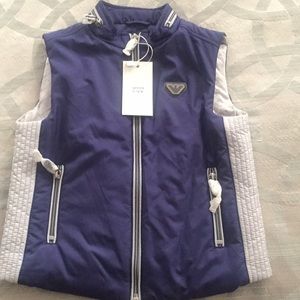 Armani Junior vest with hidden hoody